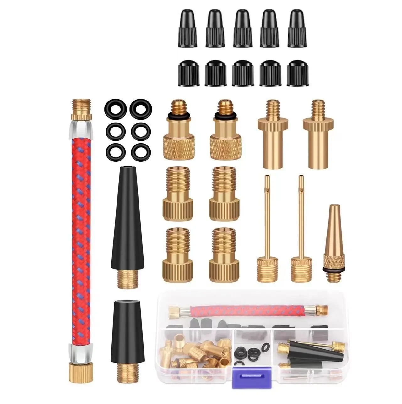 Basketball Pump Needle - طقم نفخ إطارات الدراجات 21/26 قطعة