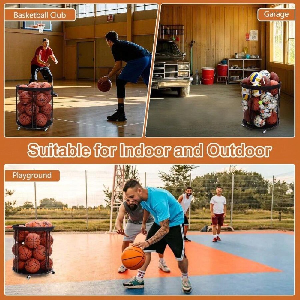 عربة تخزين كرات متينة لكرة الق - مراجعة Sports Equipment For Volleyball وسعره