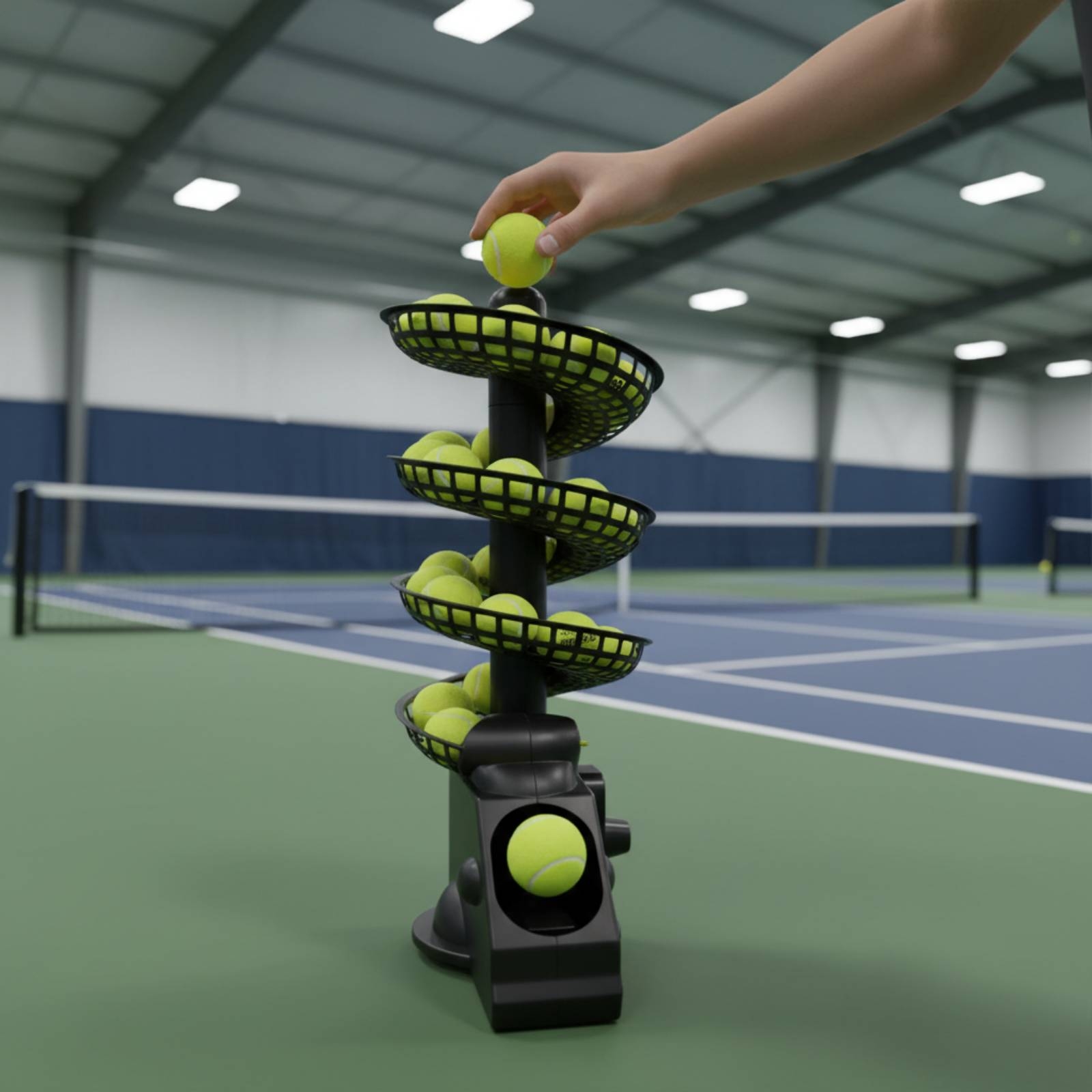 آلة كرة التنس المحمولة متعددة  - مراجعة Sports Equipment Set وسعره
