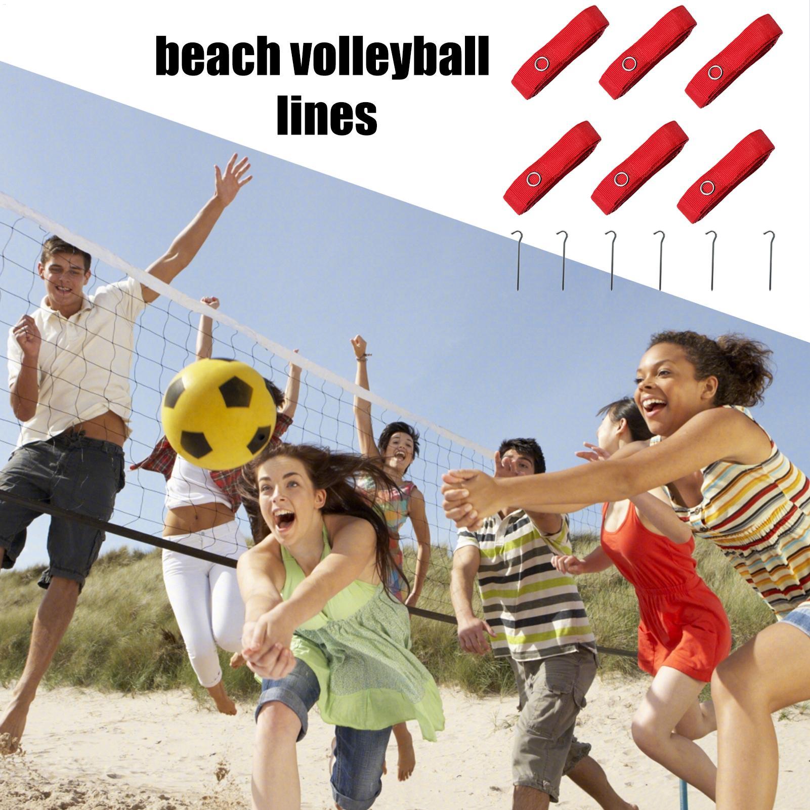 6 خطوط لتحديد ملعب كرة الطائرة - مراجعة Sports Equipment For Volleyball وسعره